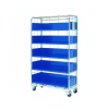 Cesta de malla Pack & Store N4023 con estantes y ruedas para artículos de tamaño mediano