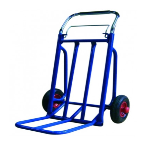 Chariot Pliant Pack & Store avec Roues Pneumatiques et Capacité de Charge de 200 kg-Lire la description