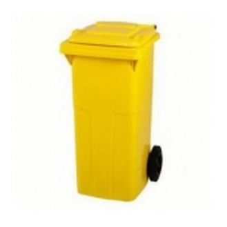 Cubo de basura amarillo 80 litros-Leer más