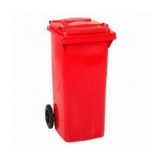 Cubo basura rojo 120 lts-Leer más