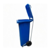 Cubo basura azul 80 lts con pedal