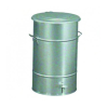 Cubo galvanizado con pedal 70 lts