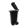 Cubo basura negro 120 lts con pedal