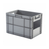 Caja de plástico apilable con ventana Norma Europa 600x400x410h