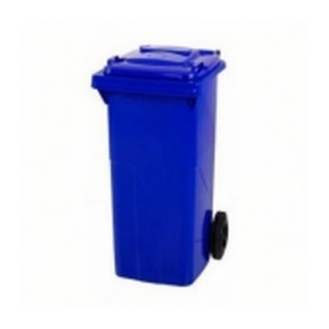 Cubo de basura azul de 120 litros-Leer más
