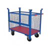 Contenedor de malla con medio lateral abatible