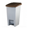Cubo tapa marrón 120 litros