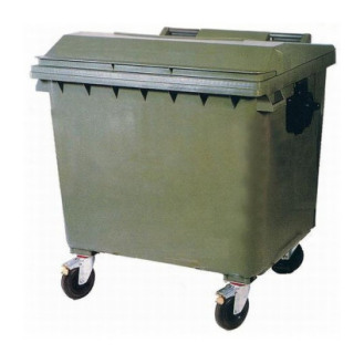 Contenedor basura verde 1.000 lts-Leer más
