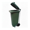 Cubo de basura verde de 120 litros con pedal