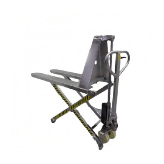 Transpalette à ciseaux manuel en acier inoxydable 1.000 kg-Lire la description