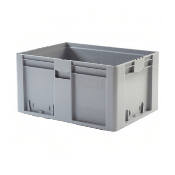 Stapelbare Kunststoff-Transportbox 800x600x425h - Tragfähigkeit 100 kg-Beschreibung lesen
