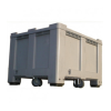 Contenedor plástico liso con ruedas 1200 x 1000 mm