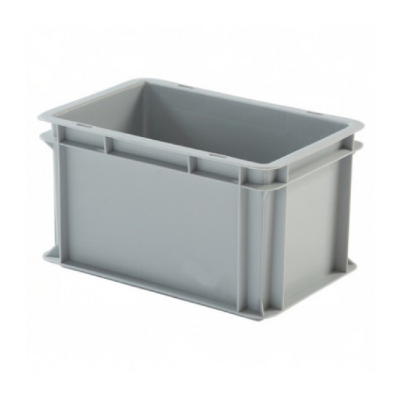 Caisse en plastique empilable Norma Europa 300x200x170h-Lire la description