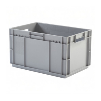 Caja de pl&aacute;stico apilable y encajable Norma Europa 600x400x337h-Leer más