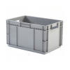 Caja de pl&aacute;stico apilable y encajable Norma Europa 600x400x337h