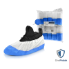 Surchaussures Jetables Imperméables Bi-matière (PP et CPE) - Sachet de 50 pièces - Taille Unique  Bleu