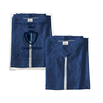 10 Blouses Jetables Bleues - Fermeture éclair - XXL-Lire la description