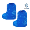 OneProtek - Sachet de 50 Surbottes Jetables en Polyéthylène Imperméables - Taille Unique  Bleu