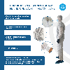 Combinaison respirante jetables - Sachet de 1 pièce - Fermeture éclaire avec capuche - Taille XL
