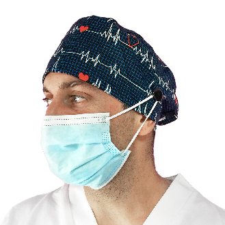 Gorro casquete con botones - Flutter marino-Leer más