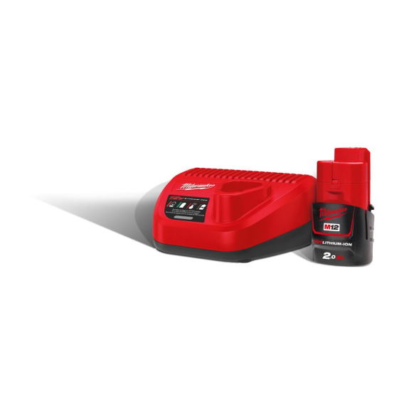 Pack NRJ batterie et chargeur  "M12 PACKNRJ-201" de 12 V - 2,0 Ah-Lire la description