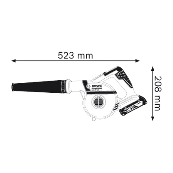 Bosch Professional sans fil sans fil GBL 18V-120, sans batteries et chargeur, dans la boîte-Lire la description