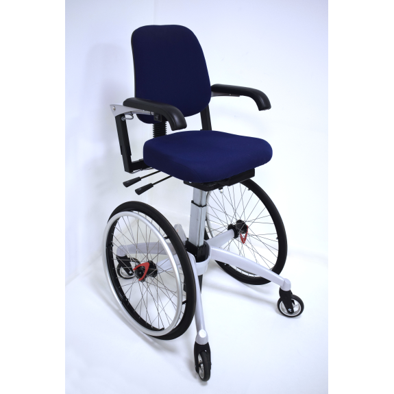 LeTriple Wheels: Sedia mobile con freno e saliscendi elettrico e ruote grandi-Leggi tutto