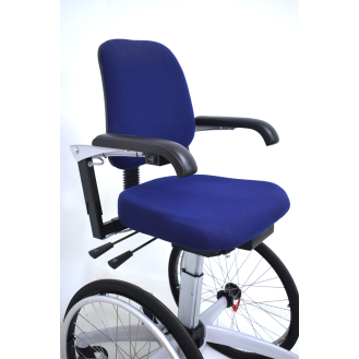 LeTriple Wheels: Sedia mobile con freno e saliscendi elettrico e ruote grandi-Leggi tutto