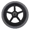 Rueda maciza completa de 200x30 mm para sillas de ruedas. (8x1-1/4") MACIZA, LLANTA NEGRA