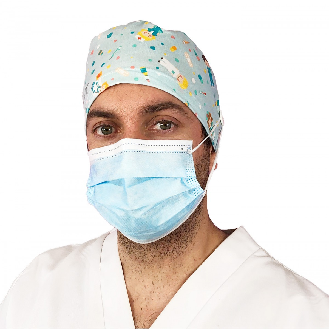 Gorro casquete con botones - Sanitarios aguamarina-Leer más