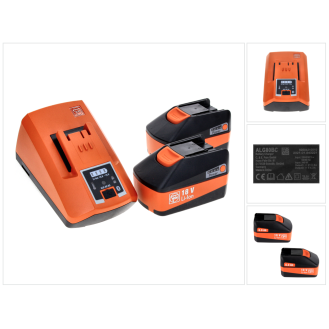 Akku-Starter-Set, Spannung 18 V, Kapazität 6 Ah-Beschreibung lesen