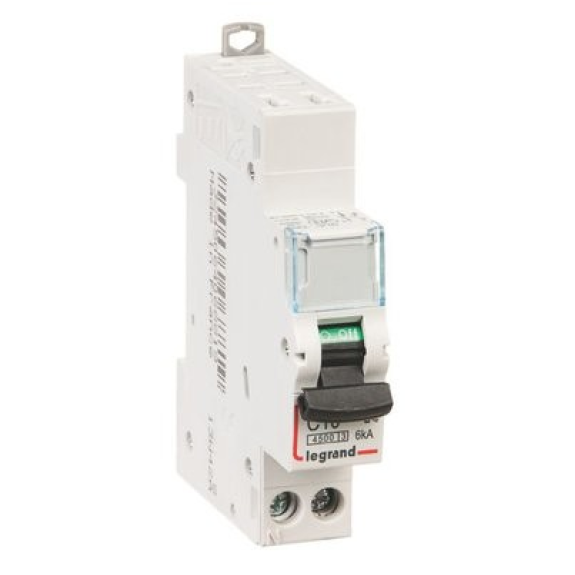 Disjoncteur DX³ 4500 - 6 kA courbe C, protection des départs  - In (A): 10-Lire la description