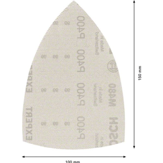 Bosch EXPERT M480 Schleifnetz fr Multischleifer 100 x 150 mm, K 400, 10er-Pack-Beschreibung lesen