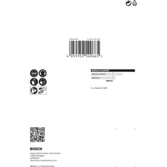 Bosch EXPERT M480 Schleifnetz fr Multischleifer 100 x 150 mm, K 150, 10er-Pack-Beschreibung lesen