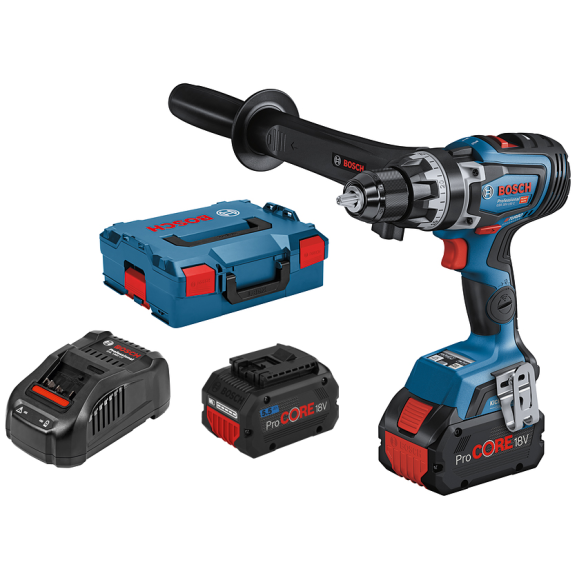 Perceuse-visseuse 18V Biturbo GSR 18V-150 C + 2 batteries 5.5Ah + chargeur + L-BOXX - BOSCH - 06019J500C Perceuse-visseuse 18V Biturbo GSR 18V-150 C + 2 batteries 5.5Ah + chargeur + L-BOXX - BOSCH - 06019J500C-Lire la description