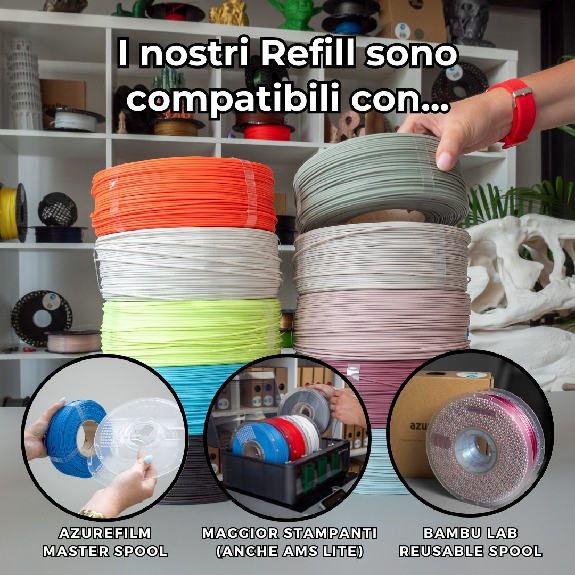Filamento Refill PLA Emerald Green - 1.75mm, 1000g-Leggi tutto
