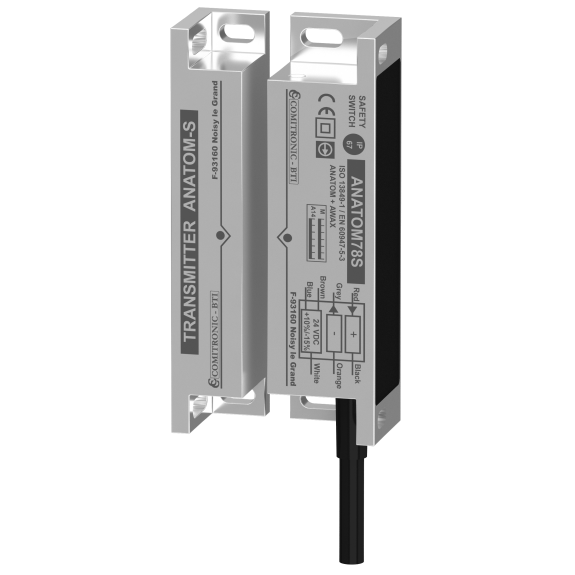 Capteur de sécurité sans contact en inox avec câble 6m Capteur de sécurité sans contact en inox avec câble 6m-Lire la description