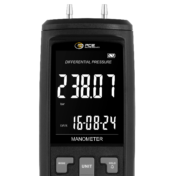 PCE Instruments Manometer PCE-PME 250 Messbereich -2,52,5bar |Auflösung 0,01bar|13 Einheiten wählbar|Software|Speicher-Beschreibung lesen