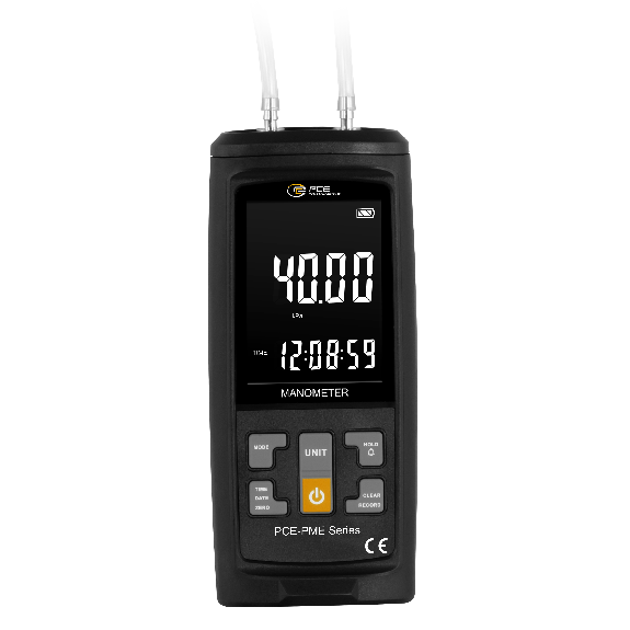 PCE Instruments Manometer PCE-PME 40 Messbereich -400...400 mbar |Auflösung 0,1 mbar |13 Einheiten |Software |Speicher-Beschreibung lesen