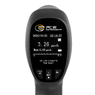 PCE Instruments Geigerzähler PCE-RAM 7 |Sensor Geiger-Müller-Zählrohr |Gamma- Beta Röntgenstrahlen |µSv,h cpm cps |TFT-Beschreibung lesen