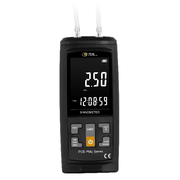 PCE Instruments Manometer PCE-PME 2 Messbereich -2525 mbar |Auflösung 0,1mbar |13 Einheiten wählbar |Software|Speicher-Beschreibung lesen