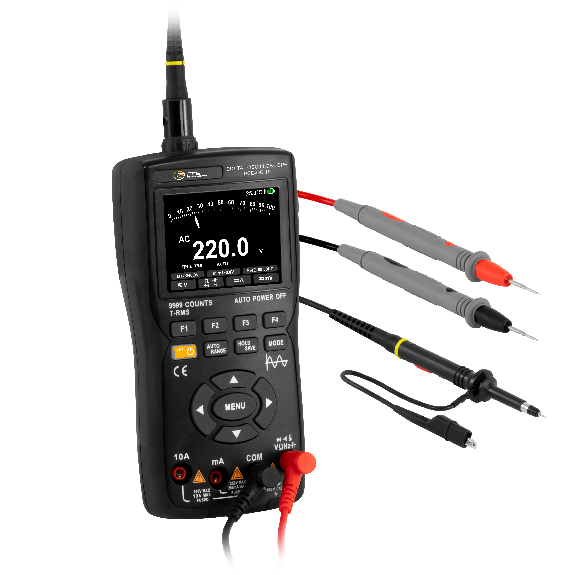 PCE Instruments Multimeter PCE-OC 15 |TRMS |Spannung |Strom |Frequenz|Widerstand|Temperatur|Kapazität |Diodentest |IP20-Beschreibung lesen
