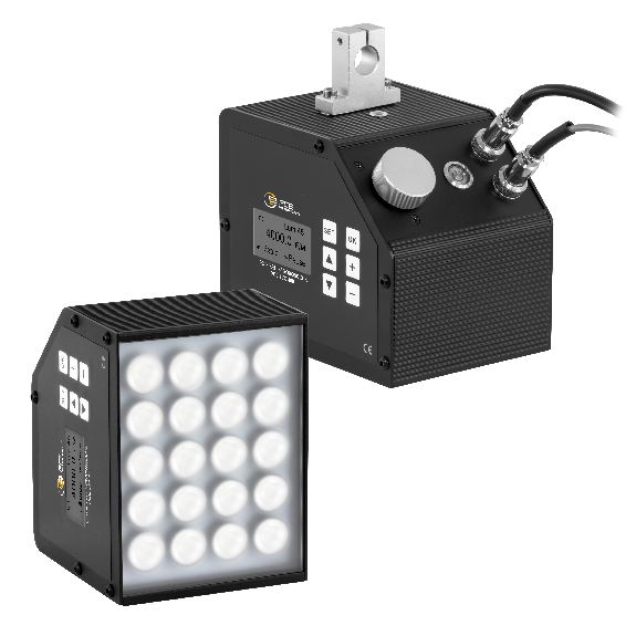 PCE Instruments Stroboscope PCE-LES 400 avec 20 LED |plage de mesure 50 ... 36000 FPM |Résolution 0,1 FPM |IP20-Leer más