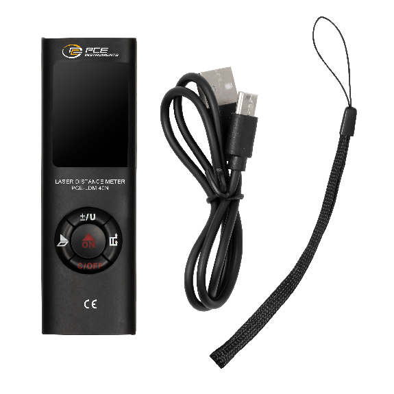 PCE Instruments Laserentfernungsmesser PCE-LDM 40N |Volumen |Fläche |0,05 . 40 m |Auflösung 0,001 m |Pythagoras Funktion-Beschreibung lesen