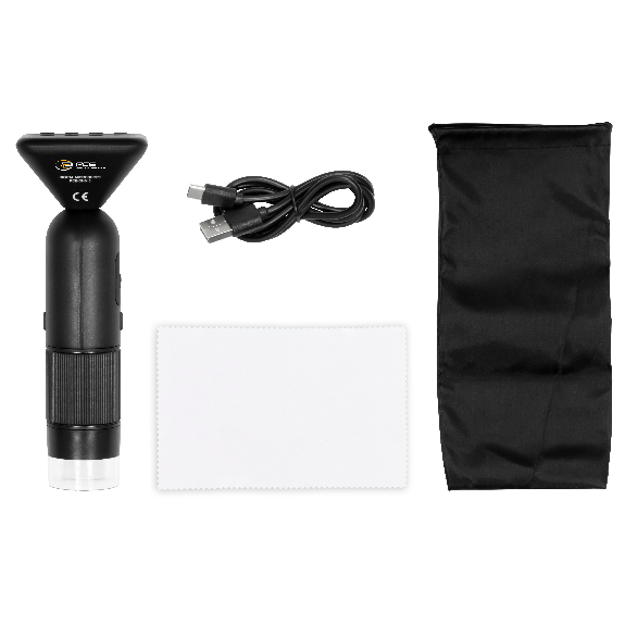 PCE Instruments Digital-Mikroskop PCE-DHM 5 mobil |400...800-fache Vergrößerung |JPG 2 MP |Video 720 px |6 LED´s |USB-C-Beschreibung lesen
