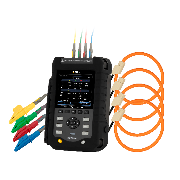 PCE Instruments Puissancemètre PCE-PA 8500 HP avec enregistreur de données |Tension jusqu'à 1000V |Courant jusqu'à 1500 A AC |IEC61000-4-30-Leer más