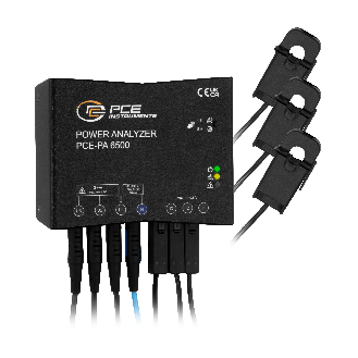 PCE Instruments Leistungsmessgerät PCE-PA 6500 R11 |3 Klappstromwandler 11mm |Wandler 0..80 A RMS |App |32GB Speicher-Beschreibung lesen