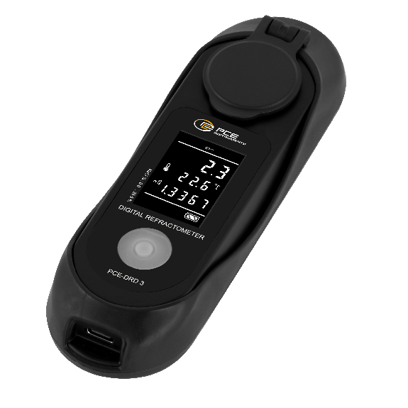 PCE Instruments Refraktometer PCE-DRD 3 Messung Salzgehalt bis 28,5 % |inkl. Temperaturkompensation |Brix |IP65 |USB-Beschreibung lesen