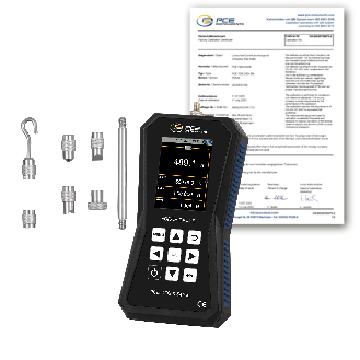 Kraftmessgerät PCE-DFG 500 X-ICA inkl. ISO-Zertifikat-Beschreibung lesen