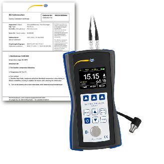PCE Instruments Materialdickenmessgerät PCE-TG 300-NO7-ICA inkl. Sonde PCE-TG-NO7 |+ISO-Zertifikat |Ø6mm |0,65200mm-Beschreibung lesen